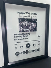 Load image into Gallery viewer, Medium Personalised Spotify Frame
