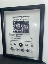 Load image into Gallery viewer, Large Personalised Spotify Frame
